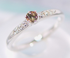 楽天市場】アンダリュサイト 4.0×6.0サイズ × ダイヤモンド リング