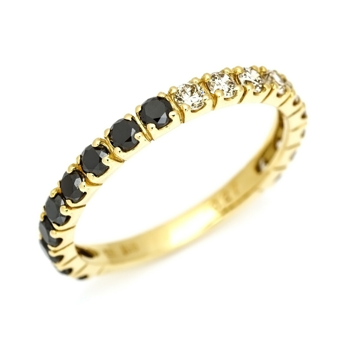 楽天市場】【72時間限定】エタニティーリング オニキス ゴールド K18