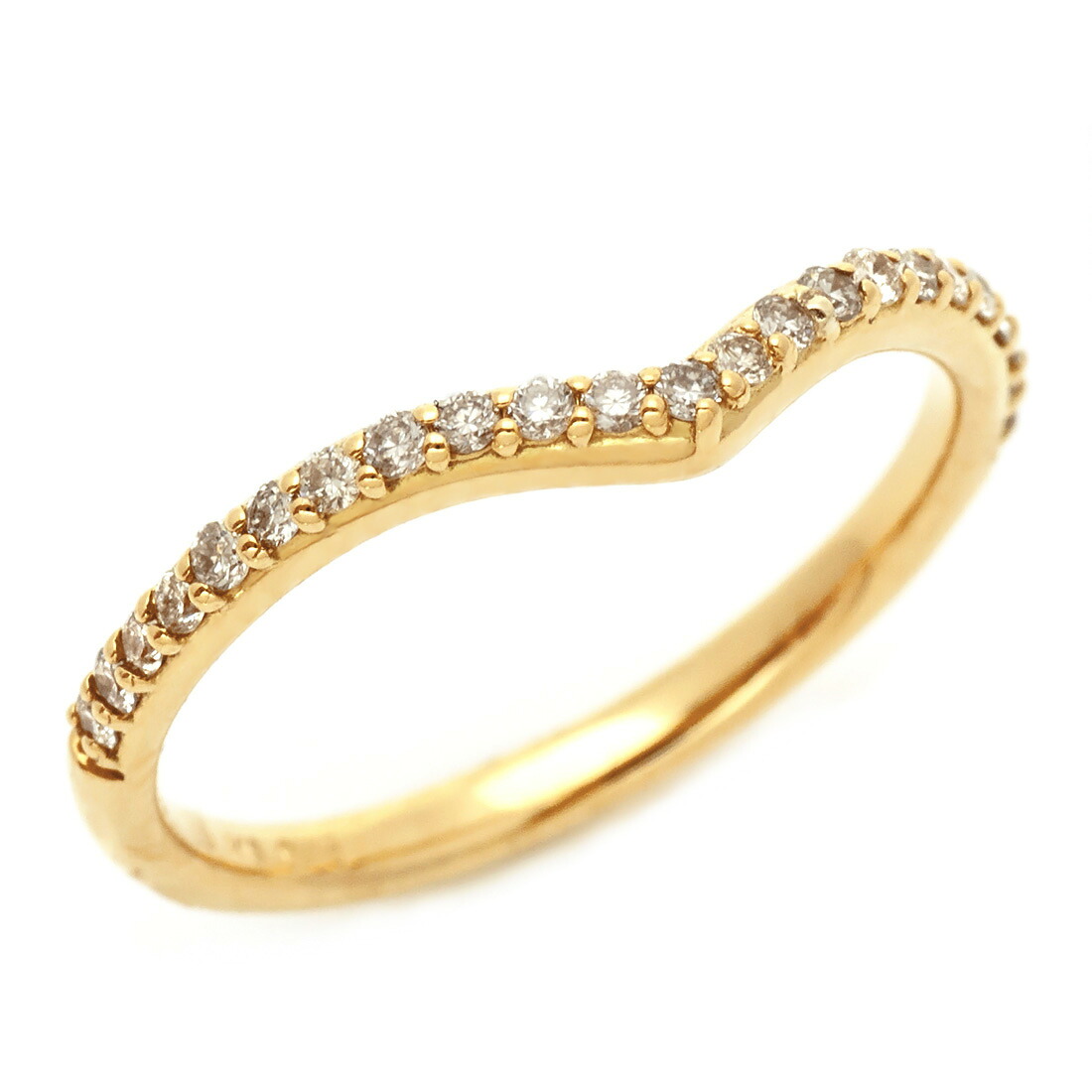 お買い物マラソン1000円クーポン エタニティーリング ダイヤモンド 0.15ct Vライン ゴールド K18 プラチナ900・K10選択可｜umu（アム）
