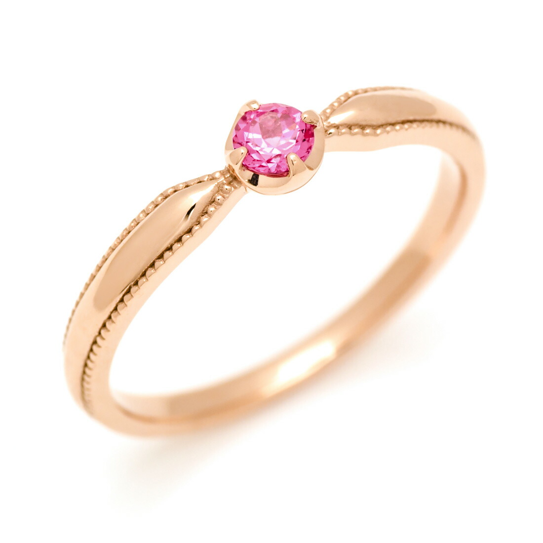 楽天市場】【再販】K18 ゴールド ホットピンク スピネル ピンキー