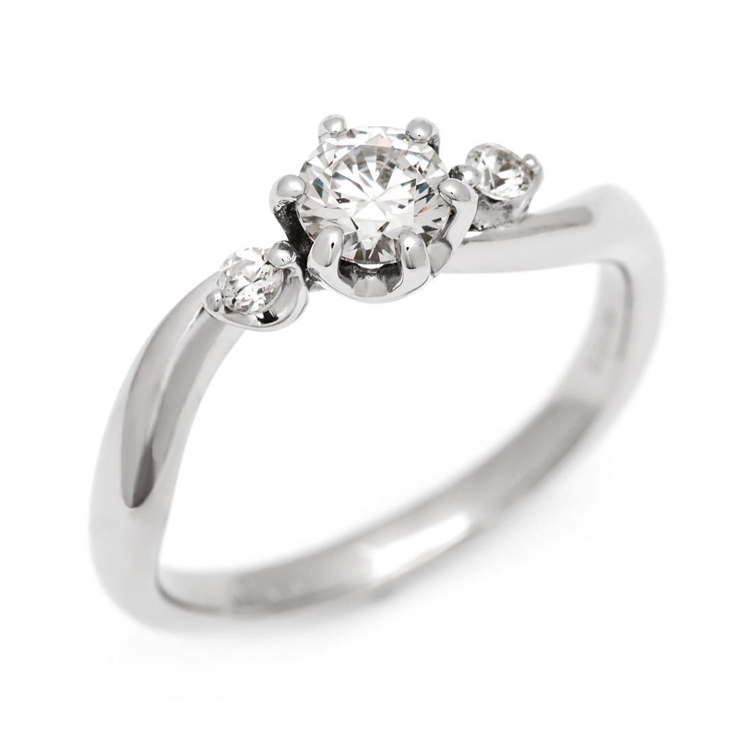 お買い物マラソン800円クーポン ダイヤモンド エンゲージリング 「Vine」 プラチナ900 ゴールド K18選択可（0.3ct～0.5ct│ダイヤモンドランク選択可）