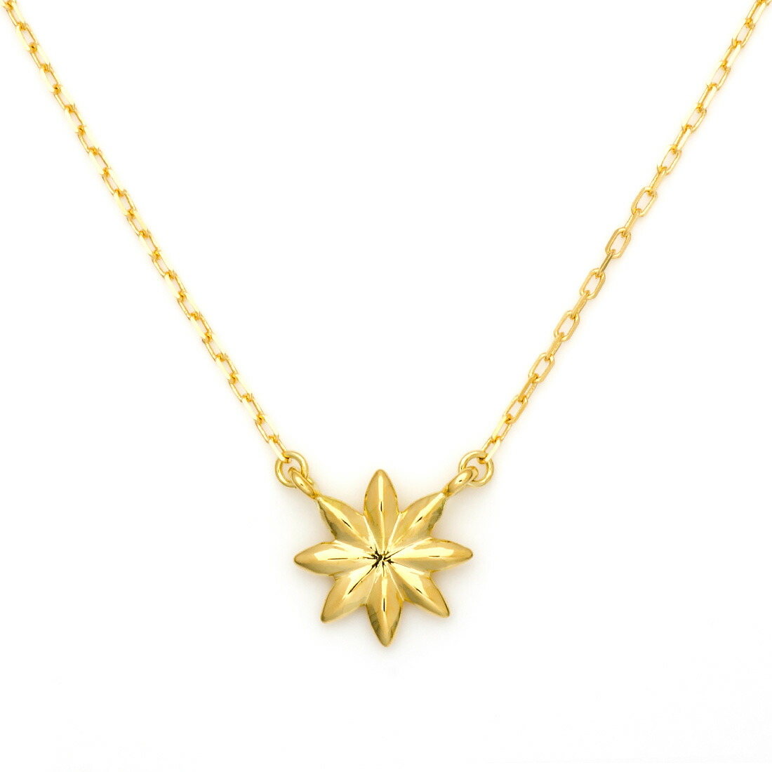 ポイント3倍 K18 地金ネックレス「minori」 プラチナ900・K10選択可 ペンダント 18K 18金 ゴールド メタル 稲 モチーフ アズキチェーン 記念日 メッセージ ギフト 贈り物
