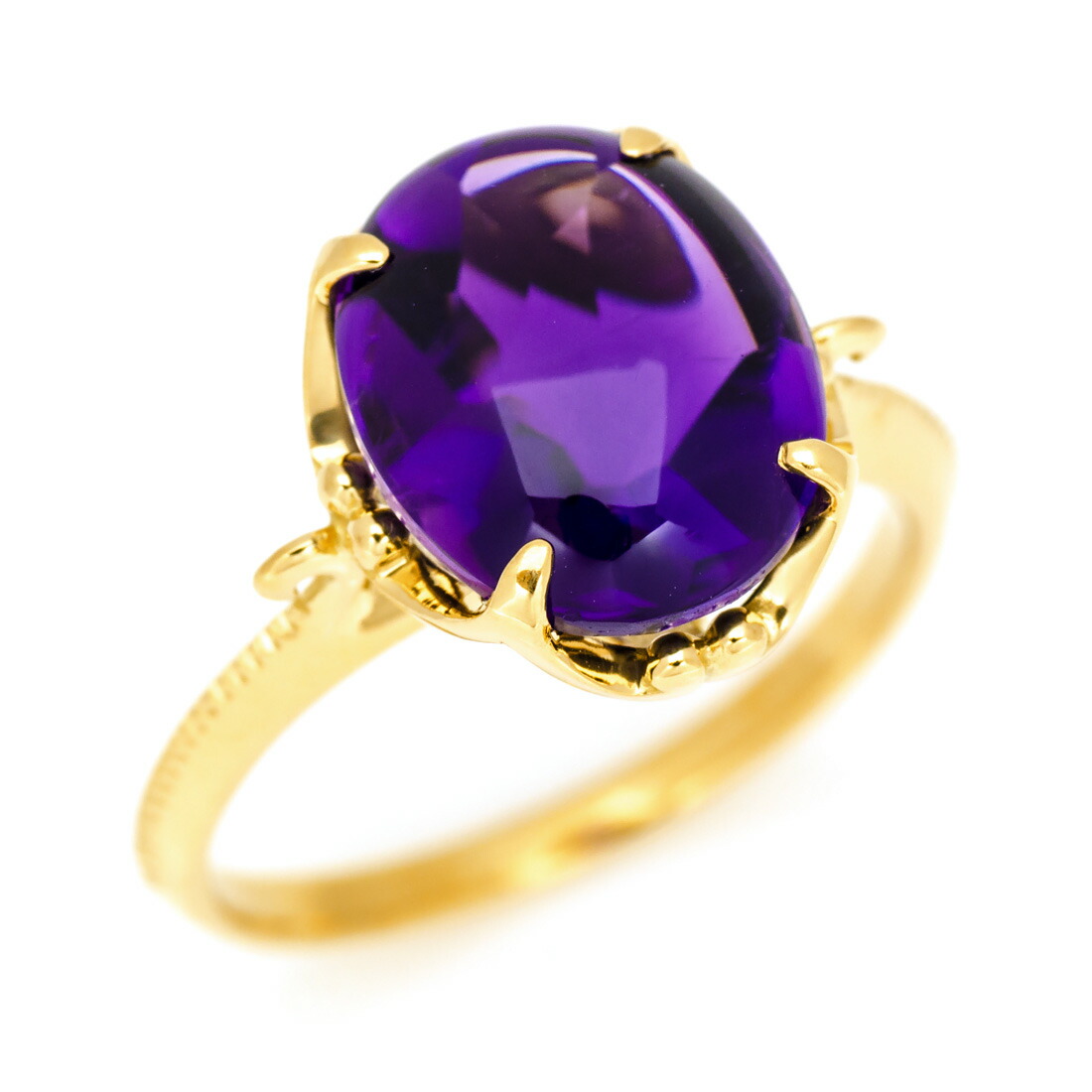 楽天市場】☆K18YG アメジスト リング☆/【送料無料】【代引手数料無料