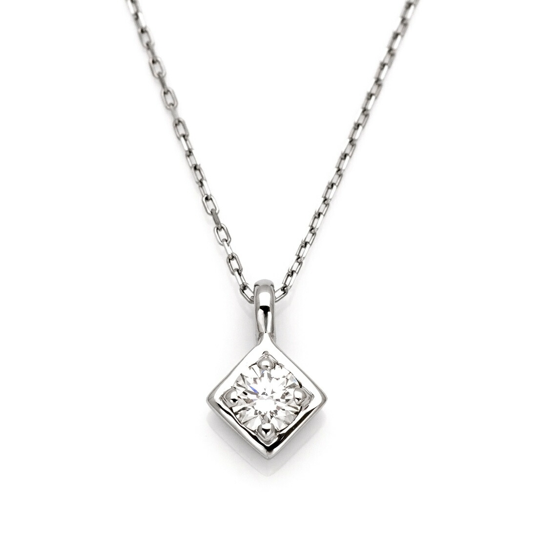 お買い物マラソン1000円クーポン ペンダント ダイヤモンド 0.1ct プラチナ900 K18・K10選択可 アズキチェーン｜umu（アム）