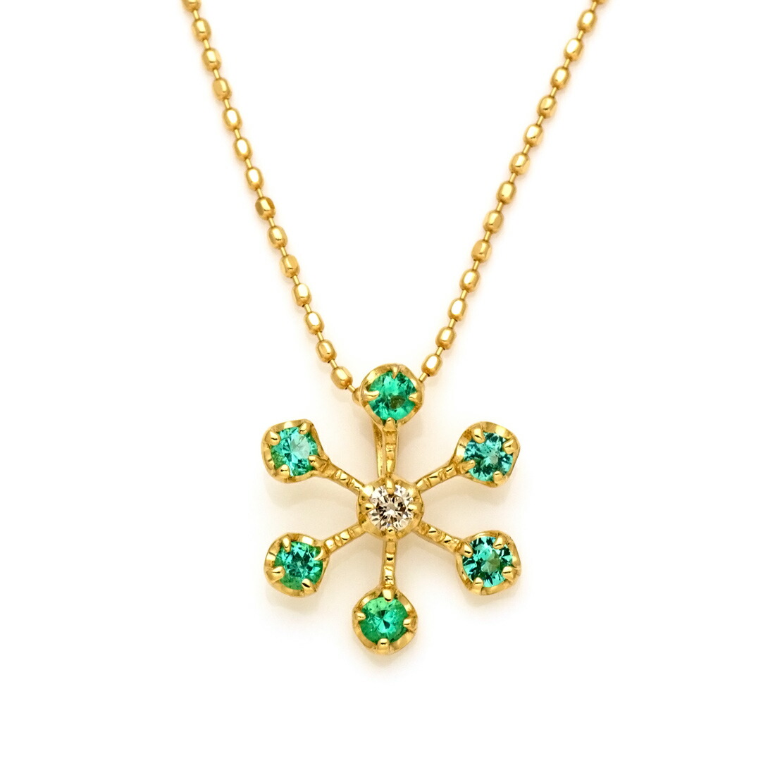 楽天市場】週末限定500円クーポン K18 オクタゴン エメラルド