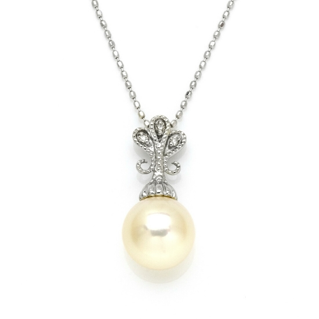 楽天市場】特級 マベ真珠＆ダイヤモンド K18YG ペンダントトップ 世界