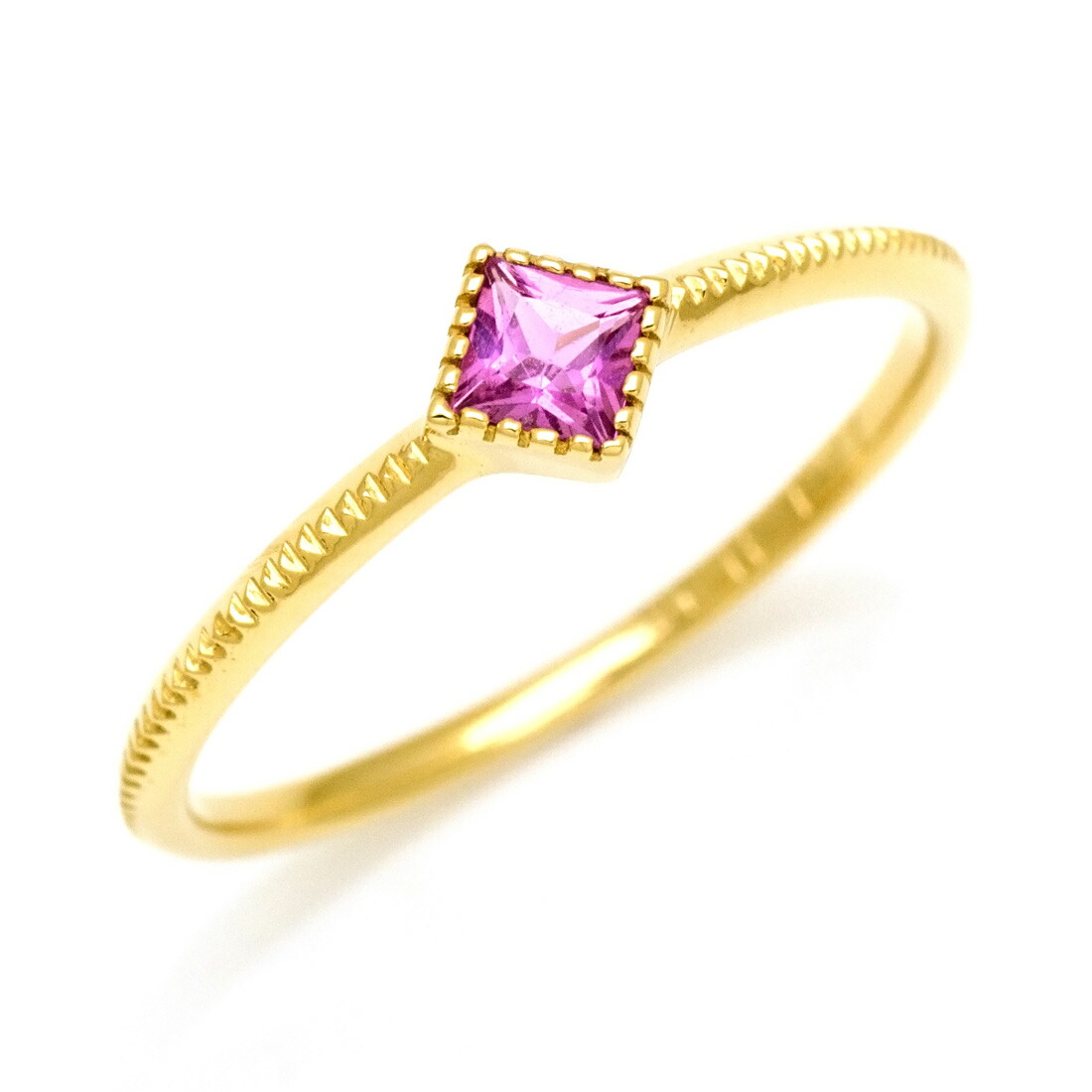 楽天市場】ピンクサファイア パヴェリング ダイヤモンド K18ピンク