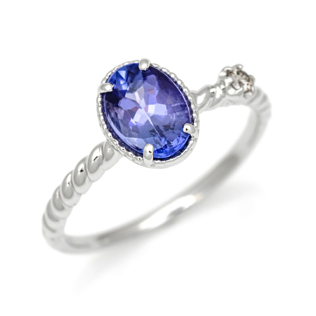 オニキス タンザナイト ダイヤモンド Pt900 プラチナ ダイヤ リング 指輪 Pt900 タンザナイト ダイヤモンド リング 送料無料 ダイヤ 青い宝石