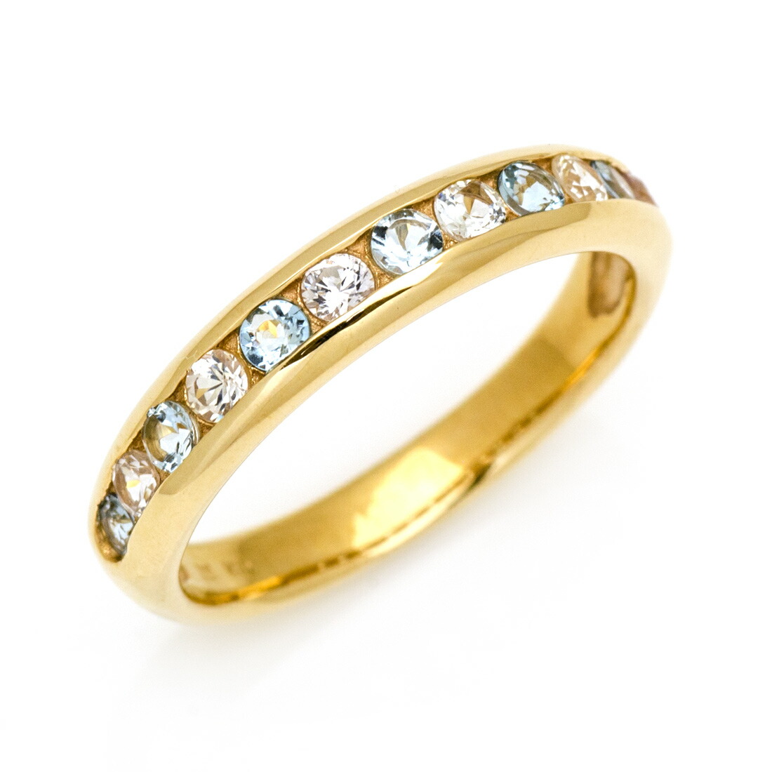 50 Off ポイント2倍中 お試し価格 リング アクアマリン ホワイトサファイア ゴールド K10 母の日 New限定品 Taqdeershop Com