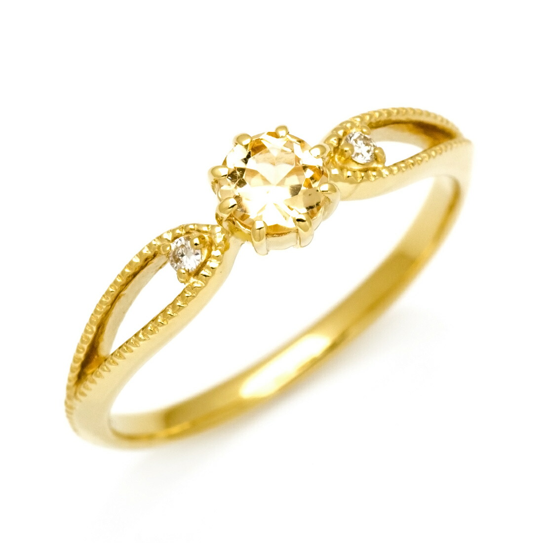 楽天市場】インペリアルトパーズ リング K10イエローゴールドBV083-28