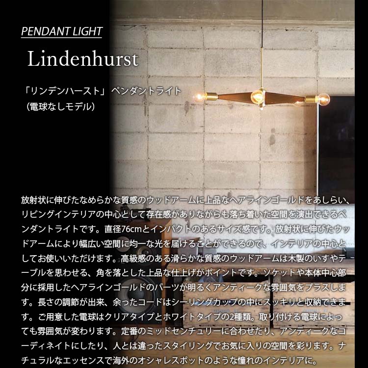 日本代理店正規品 Lindenhurst リンデンハースト ペンダントライト