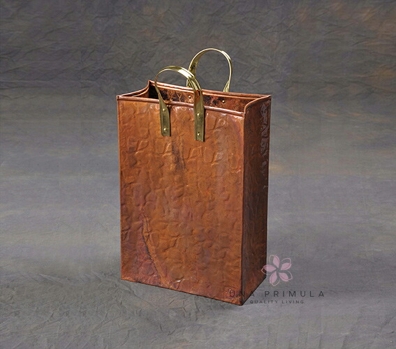 イタリア製 傘立て 御徒面子 Copper Gold ｜Umbrella stand bag shaped / Copper Gold｜CR-86601CC