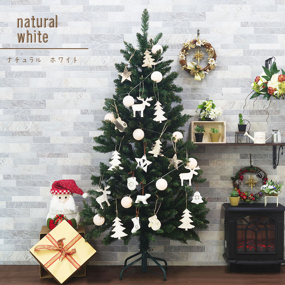 楽天市場 クリスマスツリー おしゃれ 北欧 1cm Flat オーナメントセット スリム Ornament Xmas Tree Natural 1 インテリア Doublew