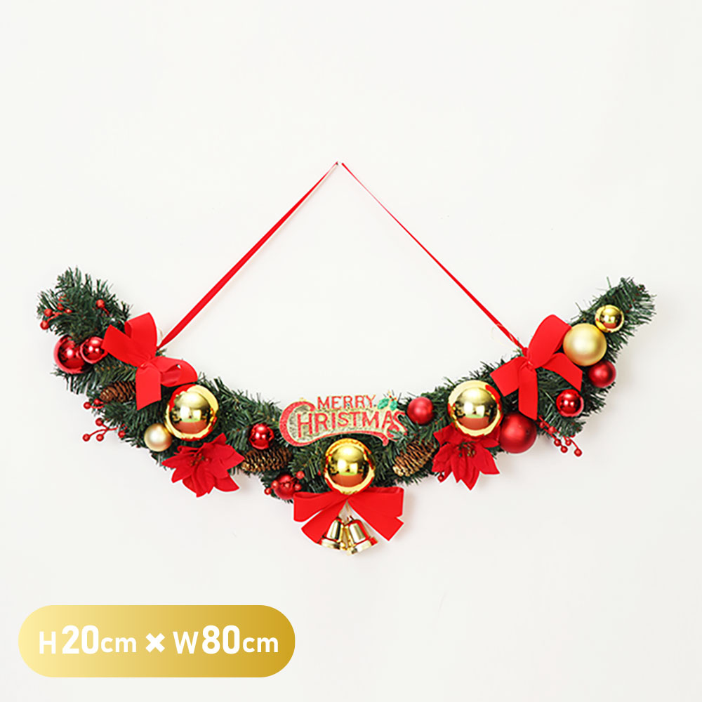 クリスマススリース リース スワッグ 壁掛け ミニ 置物 飾り 装飾 ディスプレイ インテリア デコレーション かわいい おしゃれ