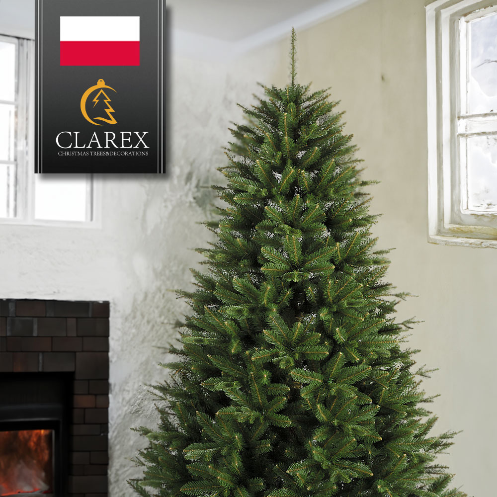 ヨーロッパメーカー「CLAREX」社製のクリスマスツリー 北欧 おしゃれ 120cm 150cm 180cm 210cm 250cm ポーランド ヌードツリー オーナメント 飾り なし まるで本物 組み立て5分