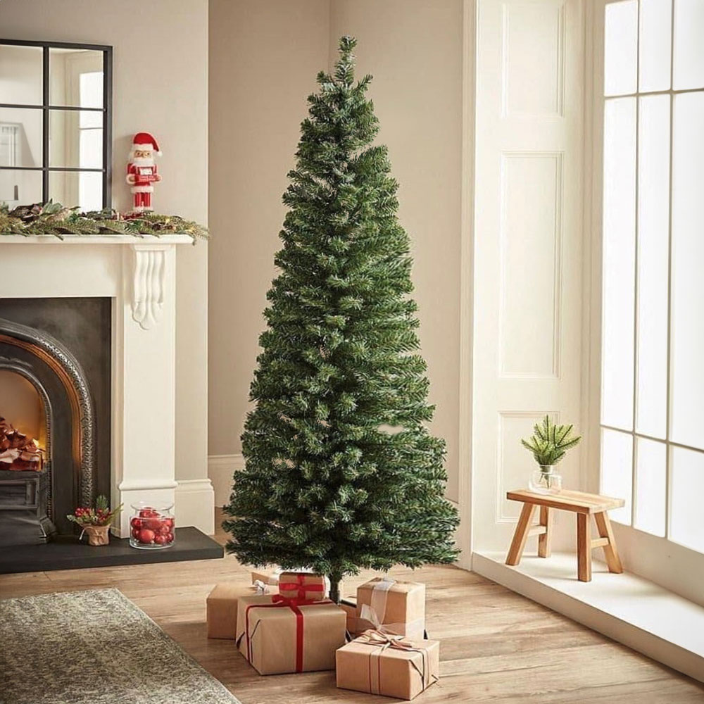 クリスマスツリー 北欧 おしゃれ スリムツリー120cm 150cm180cm 210cm 240cm  オーナメント 飾り なし ヌードツリー インテリア