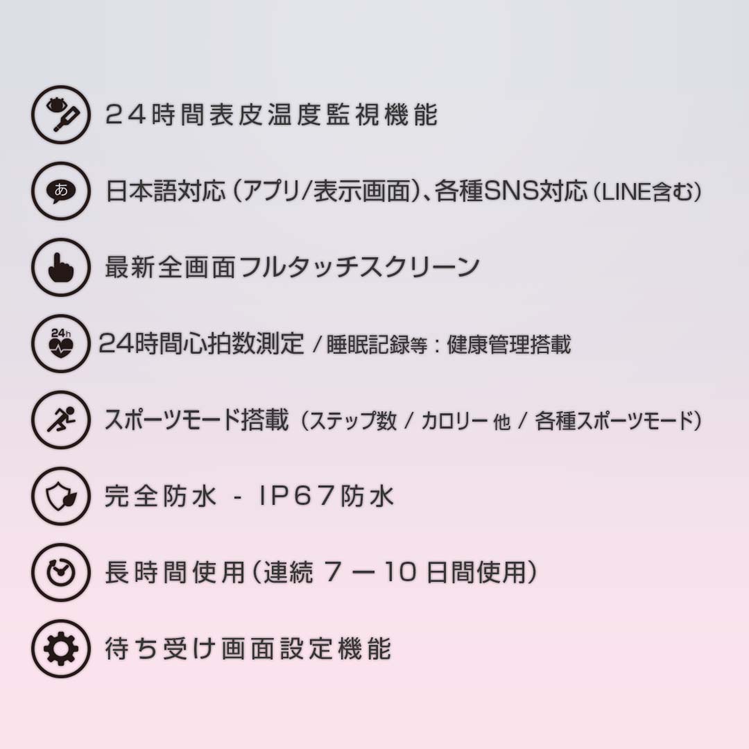 楽天市場 21年最新 スマートウォッチ メンズ レディース Iphone Android Line通知 日本語 防水 腕時計 Watchbox