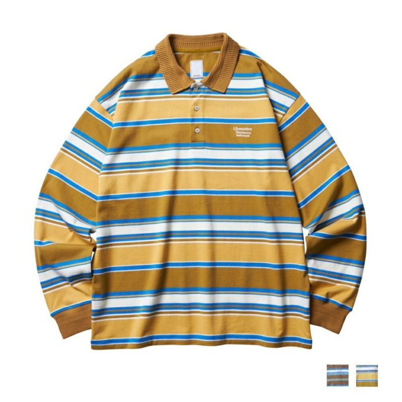 [SALE] Liberaiders リベレイダース MULTI STRIPE L/S POLO SHIRT ストライプ ポロシャツ｜UNBY GENERAL GOODS STORE