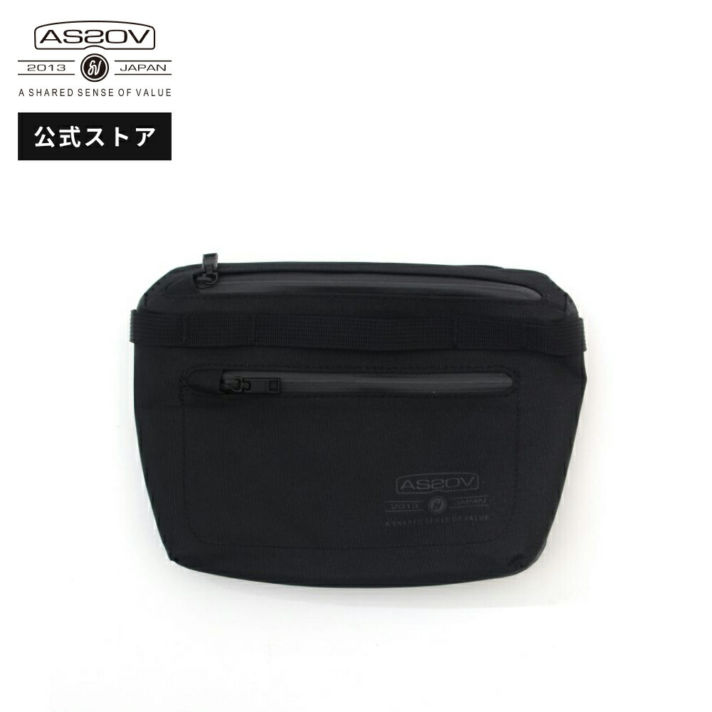 AS2OV(アッソブ)HABIT SHOULDER SERIES 305D WATER PROOF CORDURA POUCH ポーチ ハビット メンズ ファッション バッグ カバンBLACK 142101