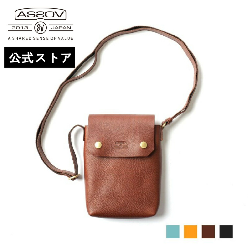 【公式】 AS2OV アッソブ OILED SHRINK LEATHER MINI SHOULDER / ミニショルダー 101407