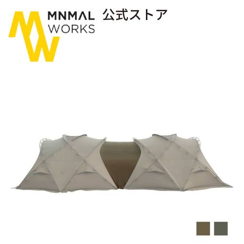 【公式】MINIMAL WORKS AGORA CONNECTOR アゴラ / シェルター キャンプ アウトドア テント / OLIVE TAN|UNBY GENERAL GOODS STORE