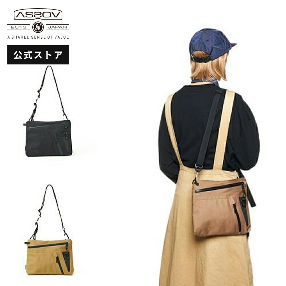 AS2OV アッソブ公式通販 / 防水 サコッシュ ミニ ショルダーバッグ メンズ レディース ブランド 男女兼用 ナイロン サコッシュバッグ 斜めがけ 撥水 アウトドア 旅行 フェス 登山 軽量 シンプル カジュアルバッグ おしゃれ WATER PROOF CORDURA 305D SACOCHE 141603