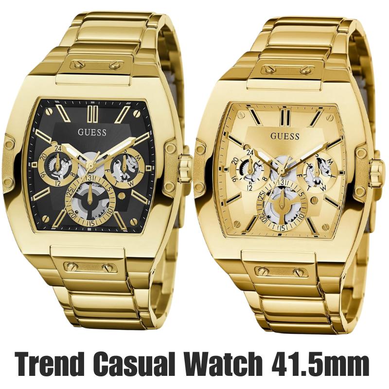 GUESS ゲス 時計 メンズ ゲス 腕時計 メンズ トレンド カジュアル ウォッチ 41.5mm GW0456G1 GW0456G2 Tonneau ゴールド 人気 ブランド 男性 彼氏 旦那 プレゼント ギフト かっこいい｜Global Standard 店