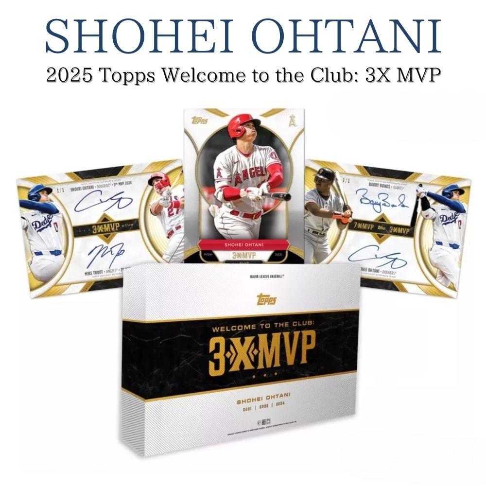 ［メーカー即完品］2025 Topps トップス 大谷翔平 MLB MVP3度目の受賞を記念［MLB公式ライセンス］［ロサンゼルス・ドジャース］2025 Topps Welcome to the Club: 3X MVP<br>送料無料