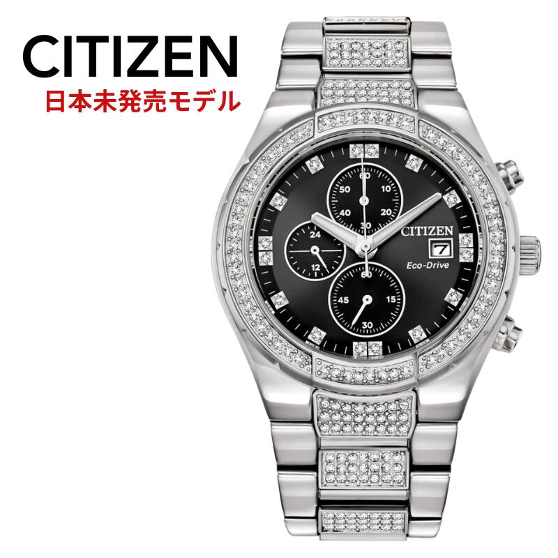 ［継続期間制限事項クリアランスセール執り行なう中］［日本未発売］［逆インポート 外国で真似形］］CITIZEN シチズン メンズ 時辰儀 シチズンメンズ ウオッチ エコ運転 結晶 CITIZEN Crystal Chronograph Eco-Drive Watch CA0750-53E 貨物輸送無料