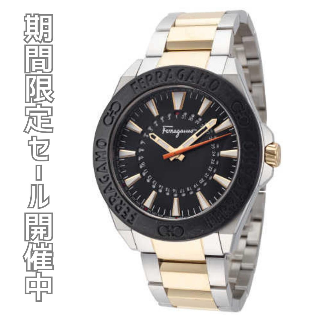 ［継続期間押さえる超大売り出し執り行なう中］Ferragamo フェラガモ FERRAGAMO 石英 メンズ 黒いこと SFMQ00622 お取寄せ 貨物輸送無料