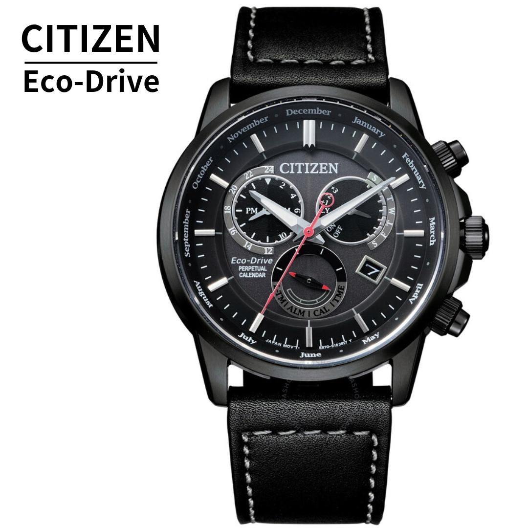 【CITIZEN】シチズン エコドライブ ソーラークロノ ブラック文字盤稼働品 CITIZEN COLLECTION シチズン エコドライブ ソーラークロノ