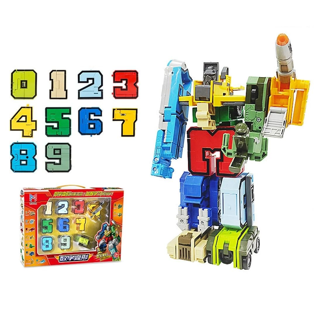 楽天市場】TOMMYFIELD 合体ロボ おもちゃ 数字ロボット 数字変形