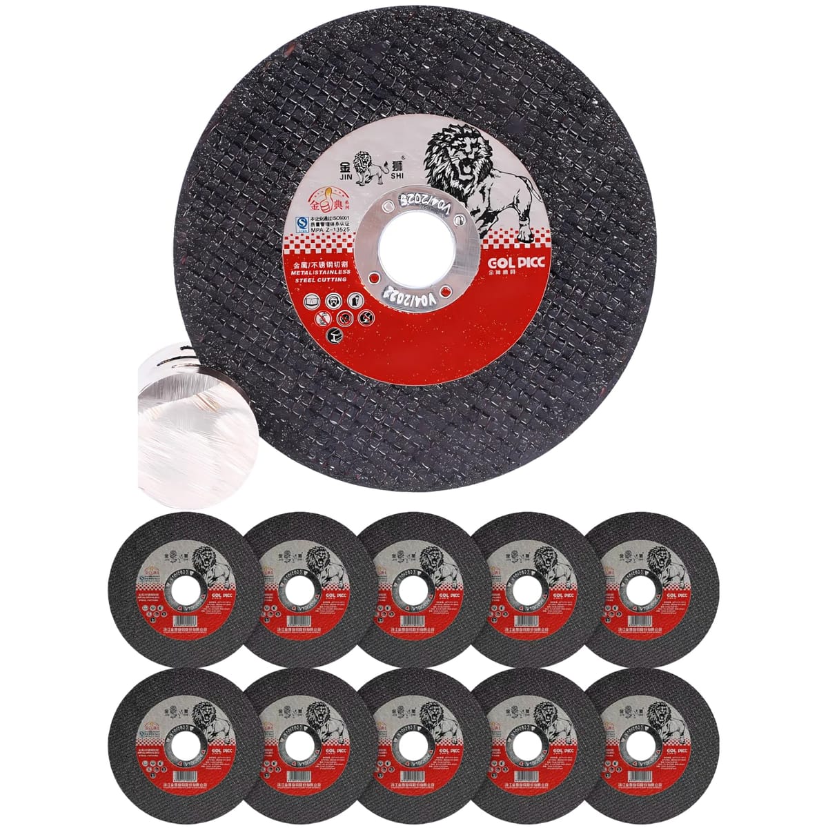 グラインダー用切断替刃4個 互換品】 ディスクグラインダー 刃 切断砥石 替刃 サンダー 金属