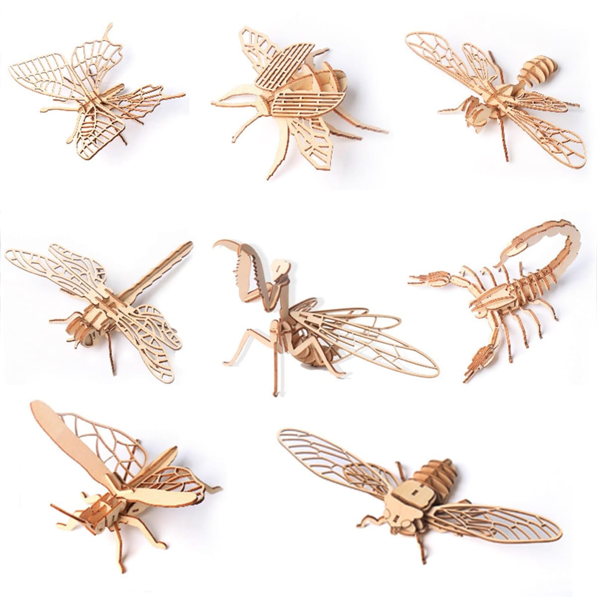 TRIGSAWパズル てんとう虫 多重層木製パズル インテリア TRIGSAWパズル てんとう虫 多重層木製パズル インテリア