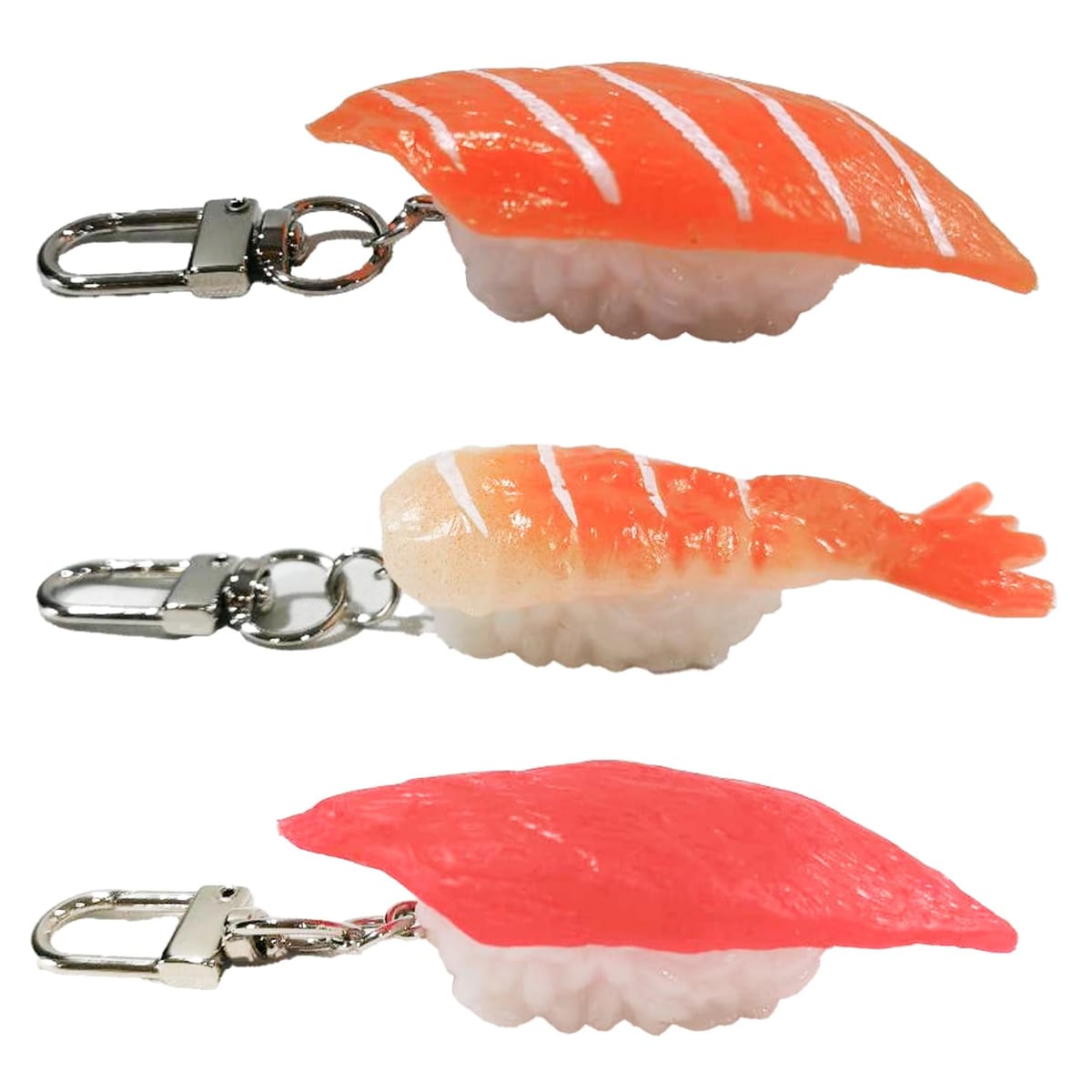 11/8まで値下げ！！　食品サンプル　寿司セット　キーホルダー Amazon.co.jp: 食品サンプル セットでお得に 寿司 キーホルダー