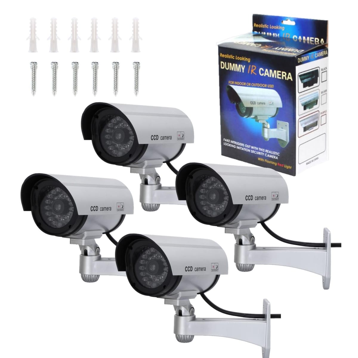 楽天市場】防犯カメラ 監視カメラ LED点滅 本格志向 屋内用ダミー