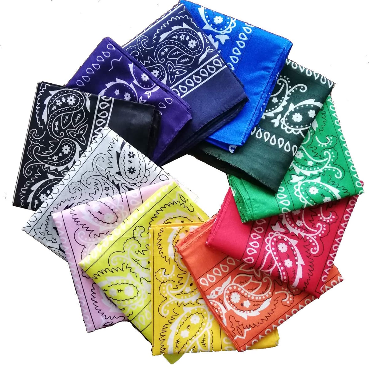 楽天市場】【送料無料】バンダナ ペイズリー柄 スカーフ