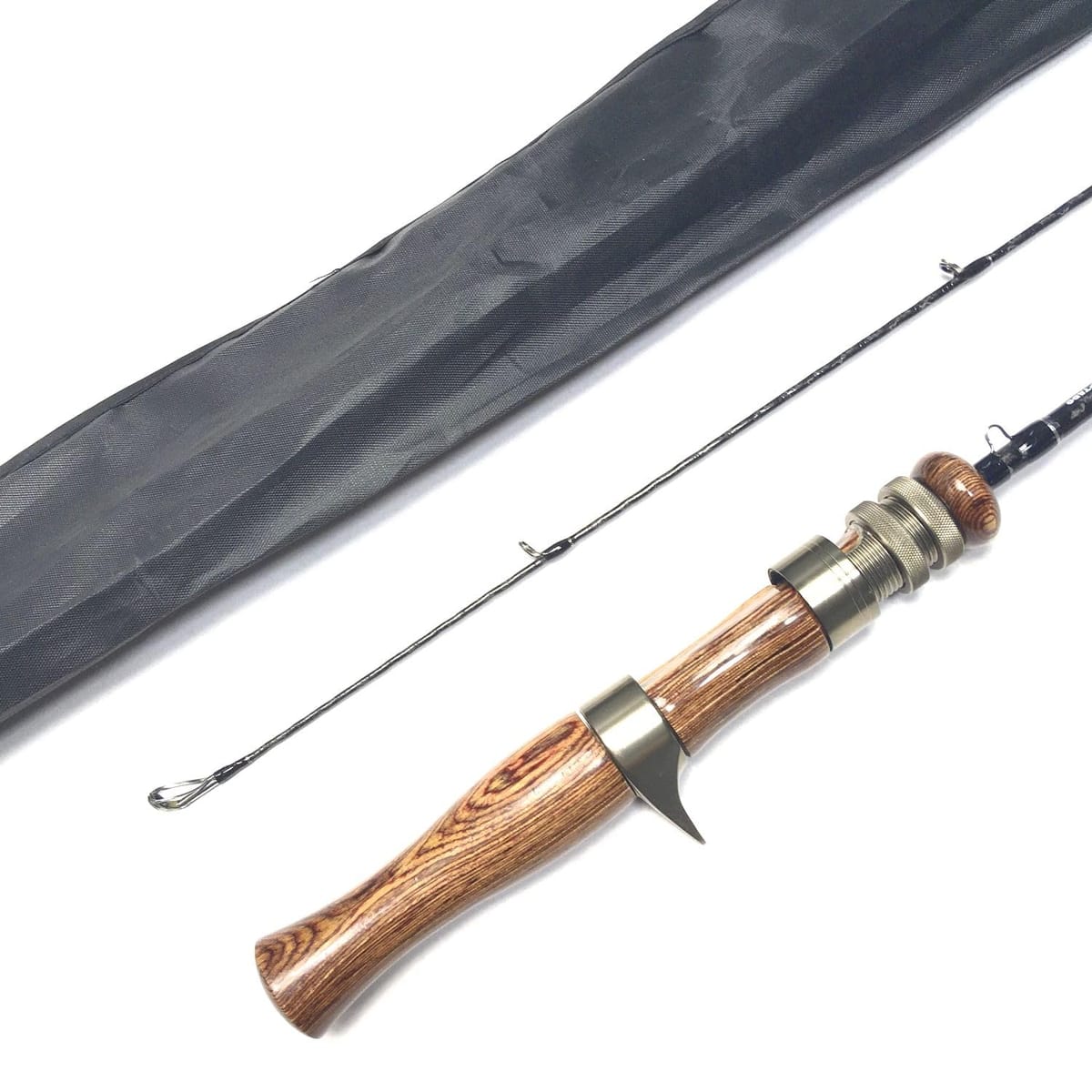 5ft トラウトロッド　スピニングロッド　テレスコ　　ウッドグリップ　天然木 Amazon | トラウトロッド パックロッド 天然木グリップ