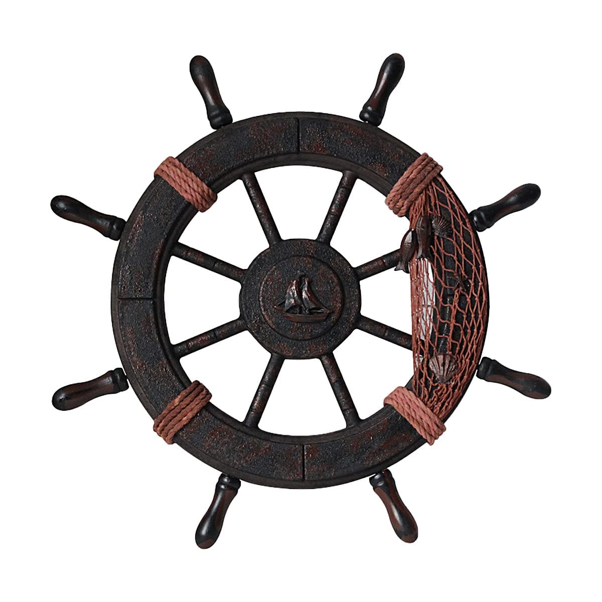 【値下げ済み】昭和初期 本物 船の舵 アンティーク 楽天市場】船 舵 インテリア 舵輪 錨 置物 海 海賊 オブジェ