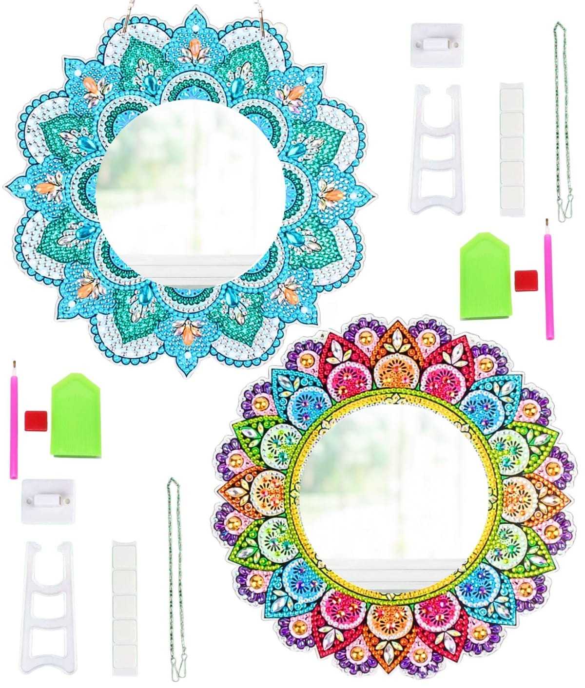 ブロッターアート 「ダイヤモンド曼荼羅」 加工最良品 コレクションに 匿名配送 luana_dia-1255