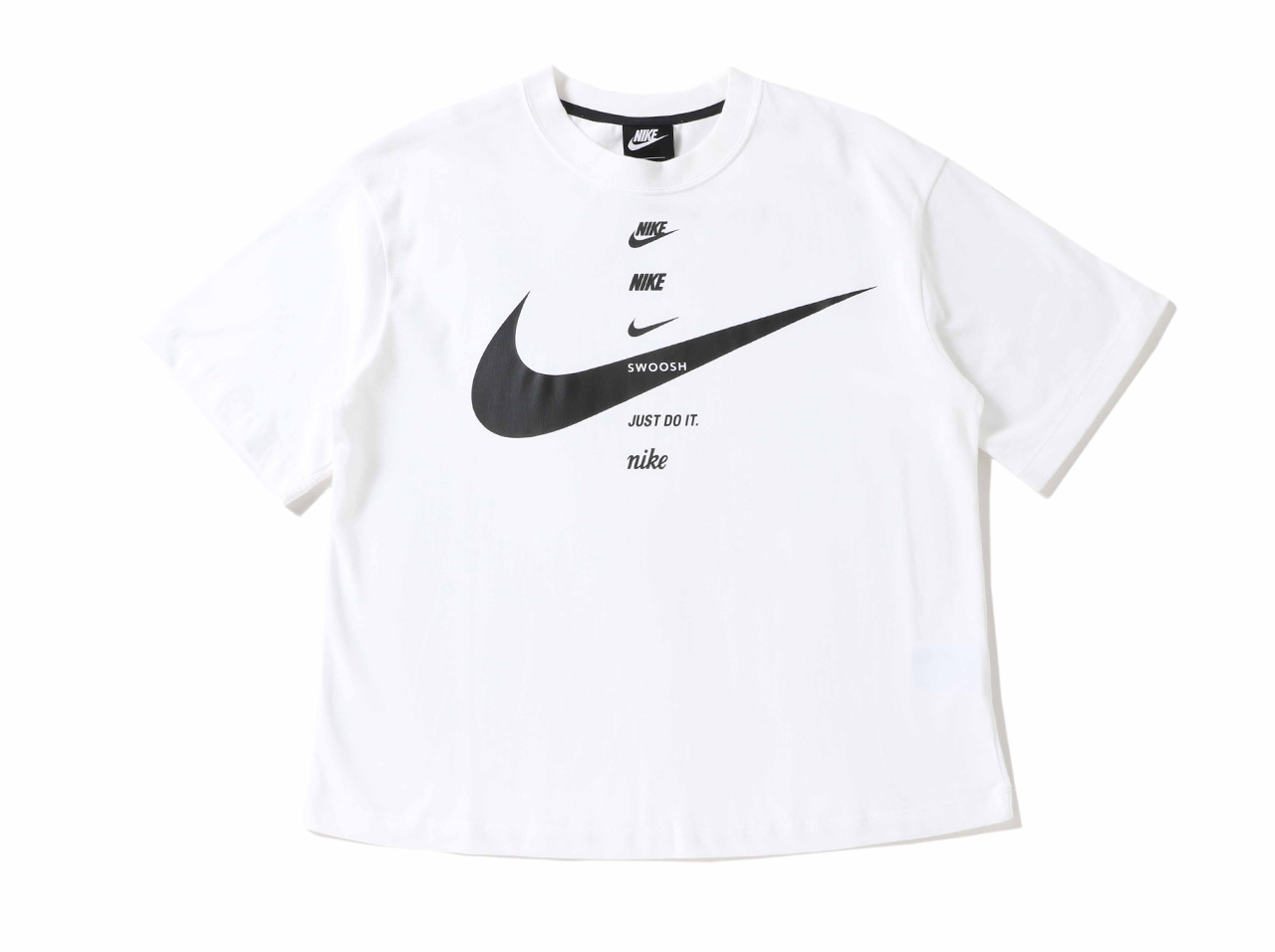楽天市場 Nike Wmns Swoosh S S Top Cu56 100 ナイキ レディースファッション トップス Tシャツ スポーツウェア ストアレビュー記載でソックスプレゼント対象品 Figure