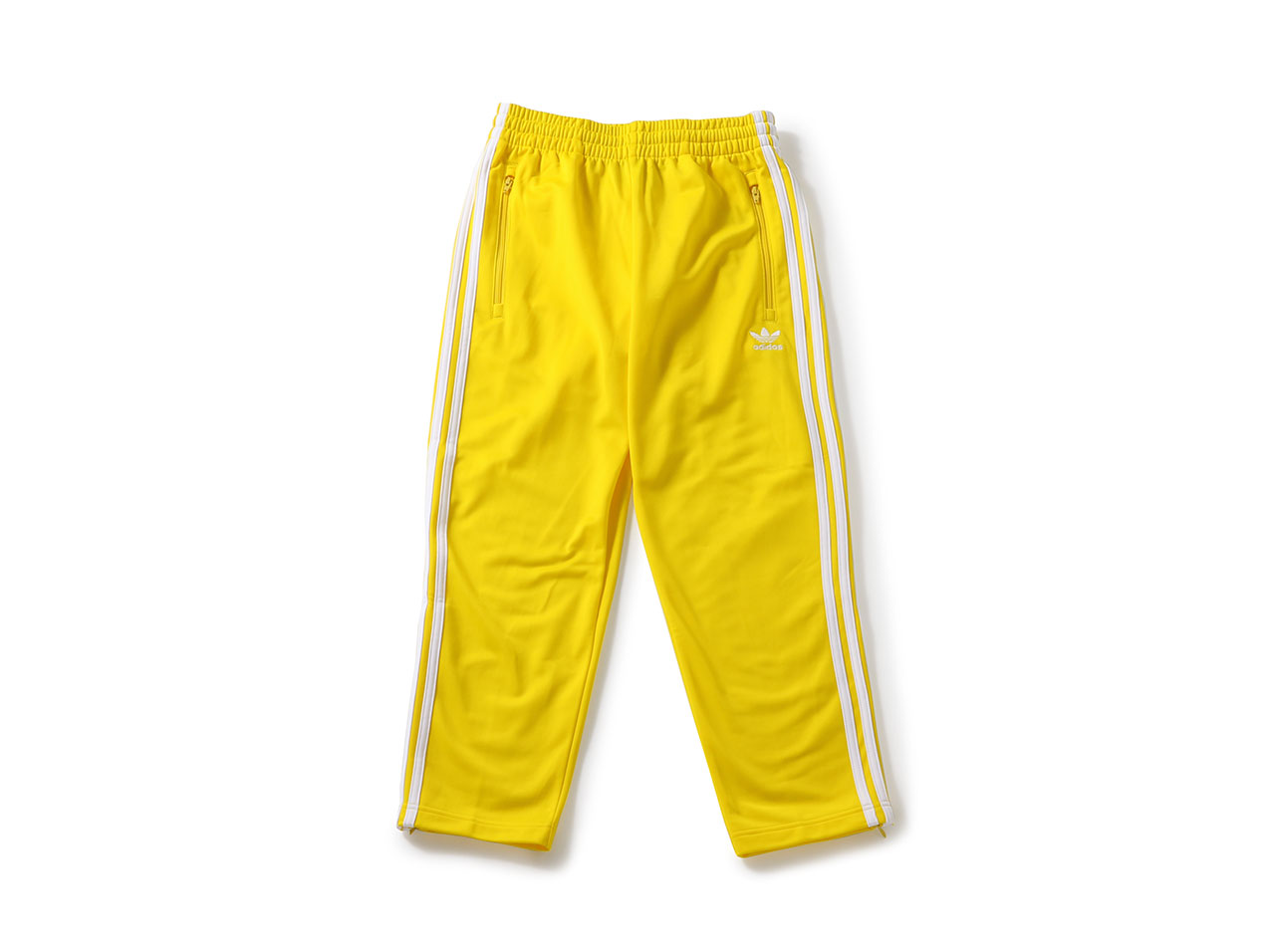 yellow adidas track pants