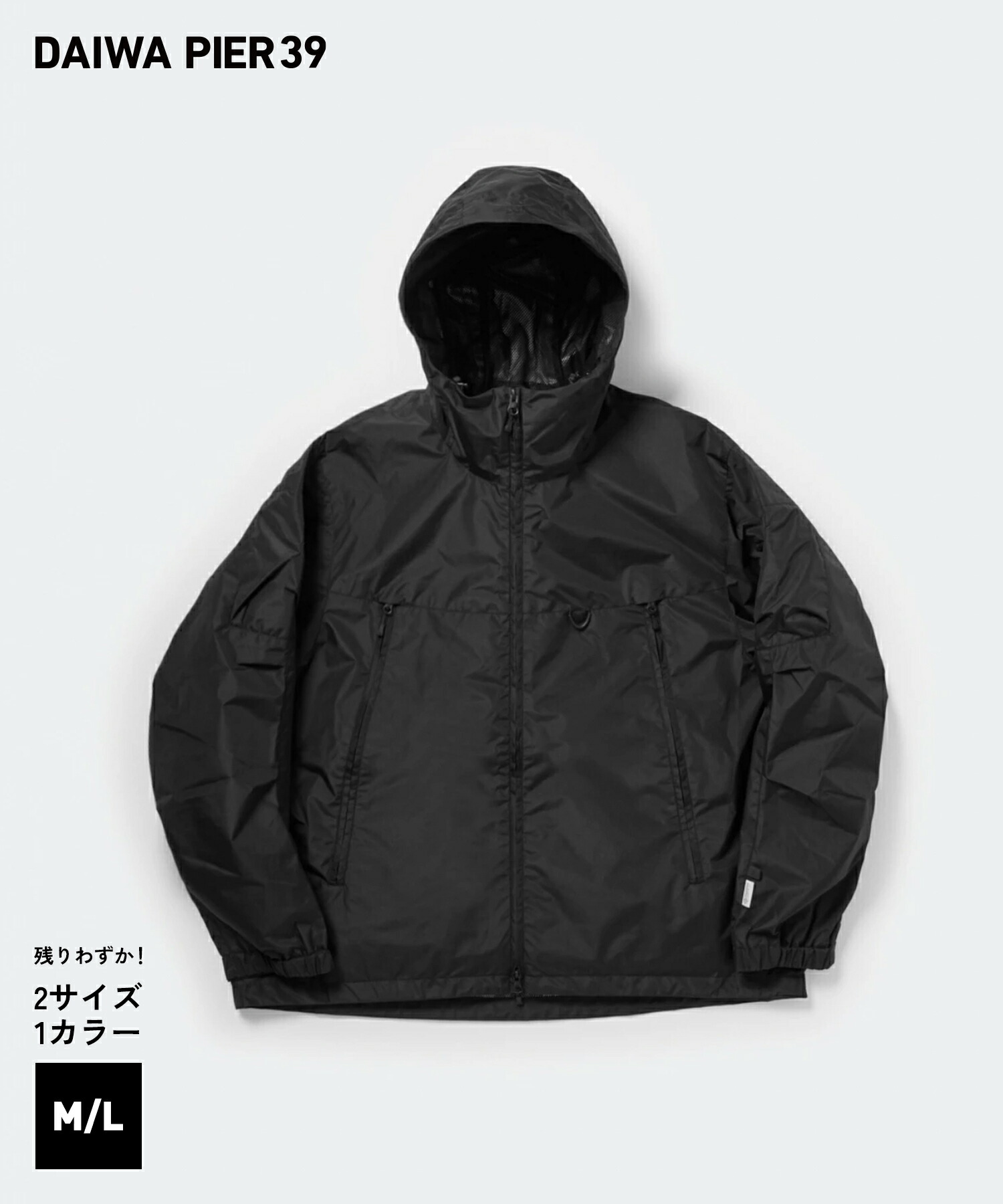 楽天市場】【P5倍】TECH WIND SHELL JACKET - BLACK (BJ-21025) DAIWA