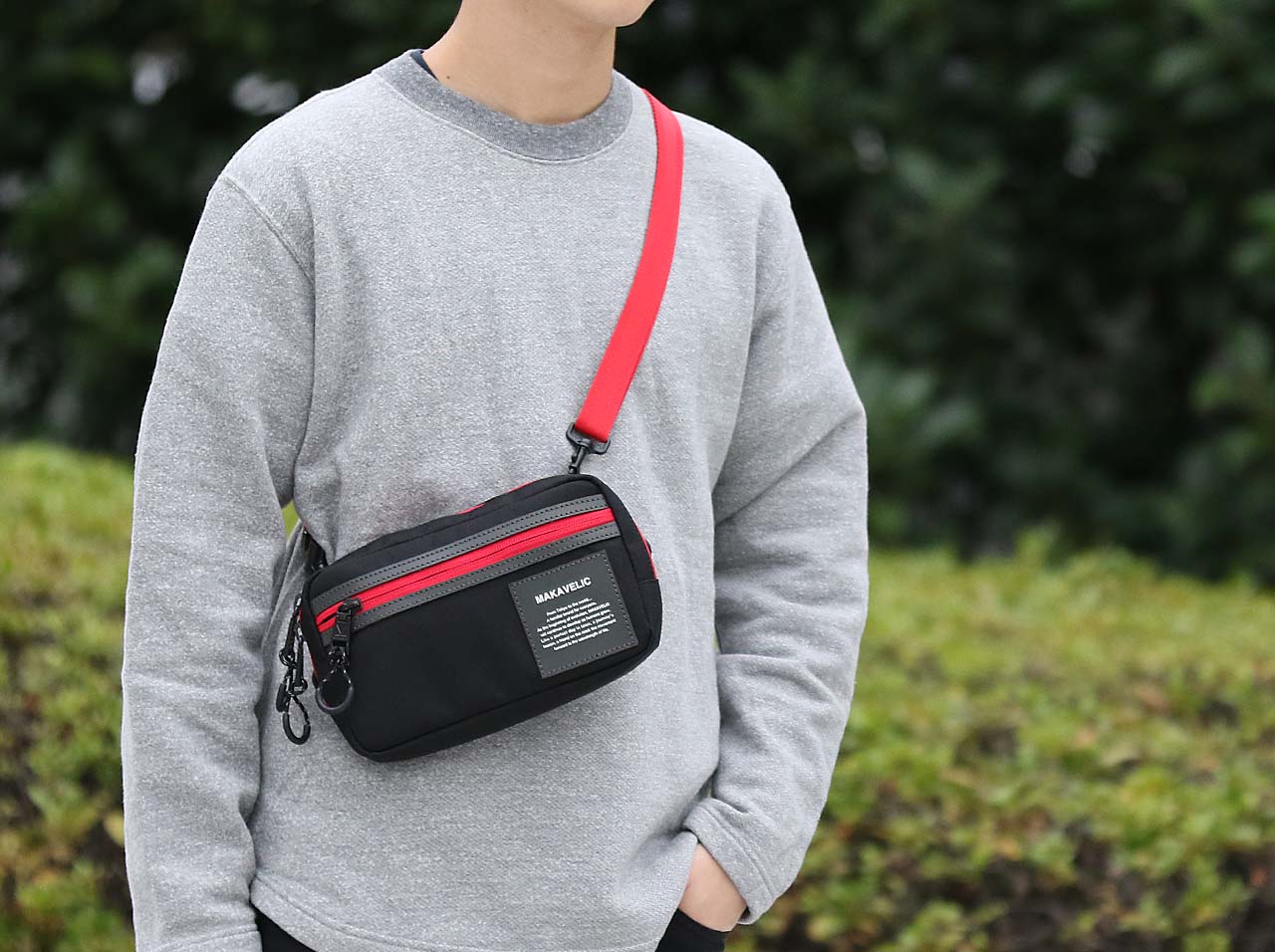 珍しい Makavelic Limited Item 3way Shoulder Pouch 3109 マキャベリック メンズファッション バッグ カバン ポーチ 肩掛け ストアレビュー記載でソックスプレゼント対象品 在庫一掃 Solver Ataraxia Entraineur Com