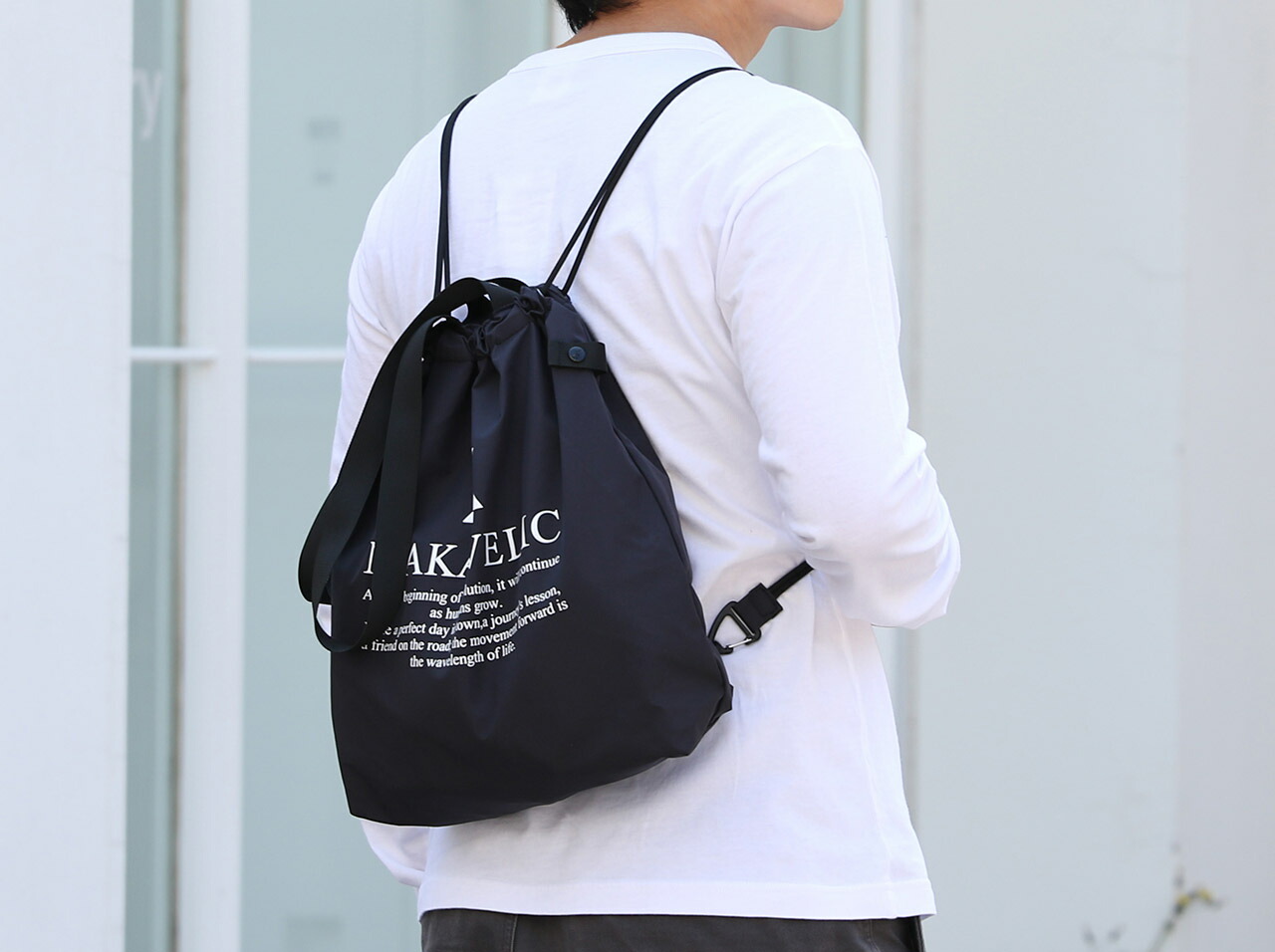 楽天市場 Makavelic Limited Event Knapsack Tote 31 103 マキャベリック メンズファッション バッグ トートバッグ ナップサック ストアレビュー記載でソックスプレゼント対象品 Figure