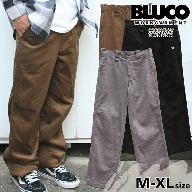 セール BLUCO ブルコ コーデュロイワークパンツ メンズ 155-41-036 秋冬 コーデュロイパンツ スタンダードワークパンツ 綿100％ CORDUROY WORK PANTS送料無料
