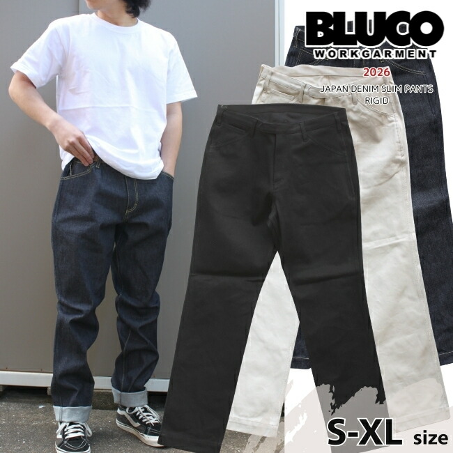大売り出し BLUCO ブルコ スリムデニムパンツ ジャパンジーンズ メンズ 161-42-003 2026新作 日本製ジーンズ出どころ 貨物輸送無料