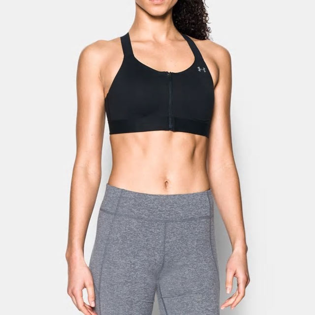 under armor zip up sports bra