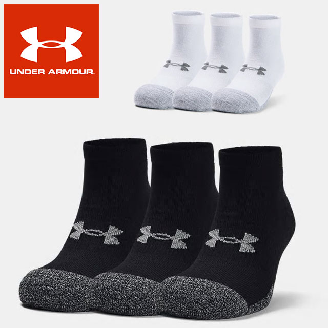 即日発送 3 流行に 000円 税抜 以上ご購入で送料無料 ☆アンダーアーマー アンダーアーマー UNDER ARMOUR ヒートギア 1346753  レディース あす楽対応可 メンズ ソックス ローカット 3足組