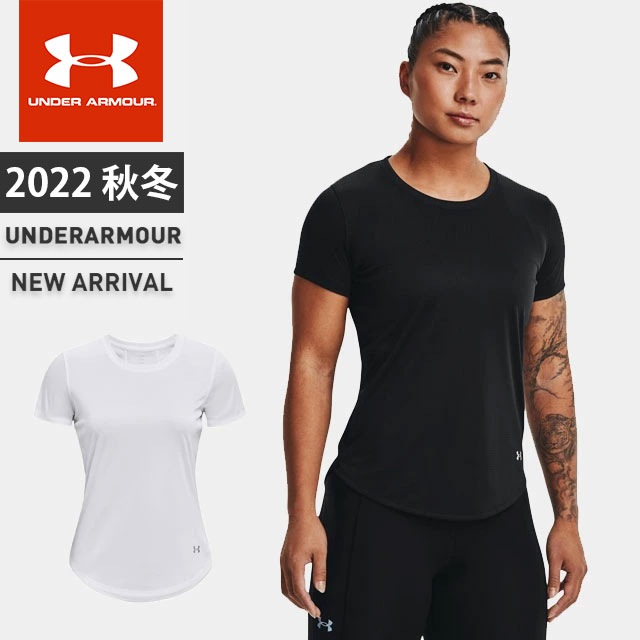 ネコポス アンダーアーマー クリアランス レディース Tシャツ 半袖 丸首 Ua スピードストライド2 0 フィッティド スピードテック 軽量 リフレクトロゴ 吸汗速乾 抗菌防臭 ランニング ジョギング マラソン Under Armour あす楽対応可 即出荷